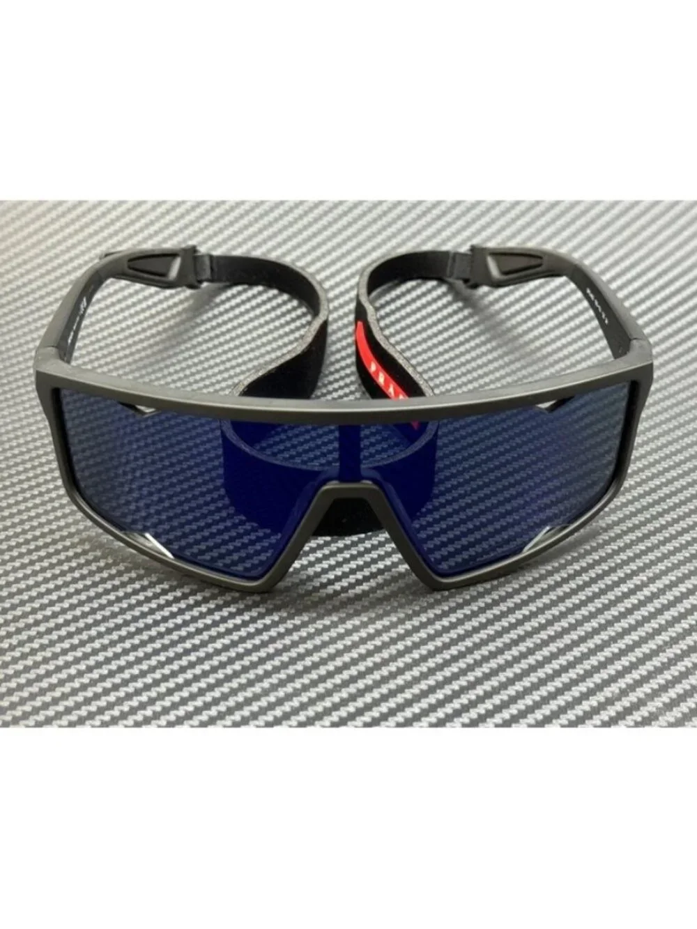 New Prada Linea Rossa Men Matte Black Sunglasses 70-20-125